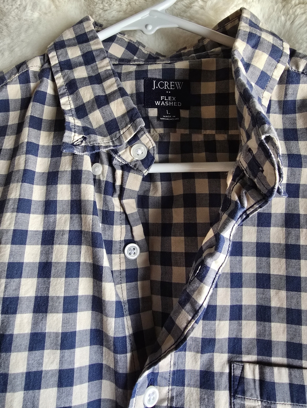 J. Crew Flex Washed Long Sleeve Button Down Shirt